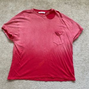 Free people oversized distressed top